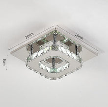 Load image into Gallery viewer, LED Ceiling Light Modern 20cm Small Crystal for Hallways and Corridor Flush Mount