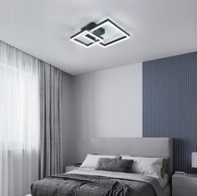 Load image into Gallery viewer, LED Ceiling Lamp Chandelier Black Square Modern 52cm
