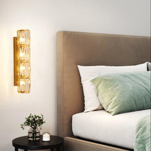 Load image into Gallery viewer, Crystal Wall Light LED Wall Lamp Gold G4 Sconce 40cm