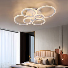 Load image into Gallery viewer, LED Ceiling Lights White Chandelier Modern Dimmable With Remote Control 76cm