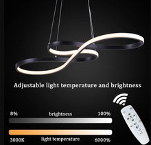 Load image into Gallery viewer, LED Ceiling Light Chandelier Pendant Light Gold/Black Dimmable With Remote Control 75cm