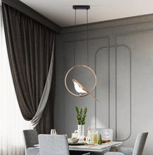 Load image into Gallery viewer, Modern Bird Gold Chandelier LED Pendant Light Ceiling Lamp 3 Color Lights