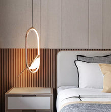 Load image into Gallery viewer, Acrylic Bird Chandelier LED Gold Pendant Light Ceiling Lamp 3 Colors Light