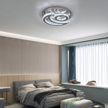 Load image into Gallery viewer, Crystal Chandelier LED Silver Ceiling Light Cool White 40cm