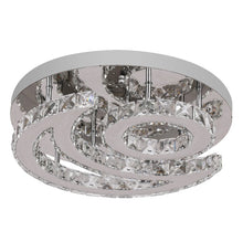 Load image into Gallery viewer, Crystal Chandelier LED Silver Ceiling Light Cool White 40cm