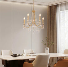 Load image into Gallery viewer, Crystal Chandelier 5-Lights Ceiling Light Pendant Lighting Fixture Lamp Gold E12