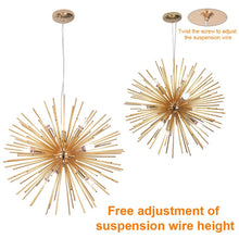 Load image into Gallery viewer, Chandelier Ceiling light Chandelier 9-Lights Sputnik Pendant Lights Gold