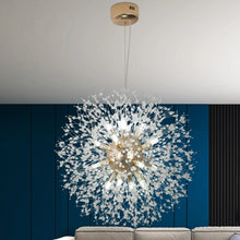 Load image into Gallery viewer, Chandelier Gold Crystal Firework Pendant Ceiling Light 16Lights G9