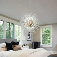 Load image into Gallery viewer, Chandelier Gold Crystal Firework Pendant Ceiling Light 16Lights G9