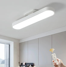 Load image into Gallery viewer, Flush Mount LED Ceiling Light Black/White with Remote Control 70cm Dimmable
