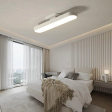 Load image into Gallery viewer, Flush Mount LED Ceiling Light Black/White with Remote Control 70cm Dimmable