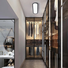 Load image into Gallery viewer, LED Ceiling Light Ultra Thin Low Profile Modern Black/White 70cm Cool White