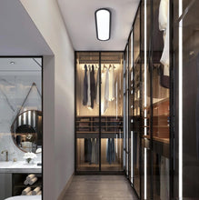 Load image into Gallery viewer, LED Ceiling Light Ultra Thin Low Profile Modern Black/White 100cm Dimmable 3 Color Lights