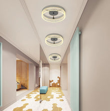 Load image into Gallery viewer, Modern LED Flush Ceiling Light Silver 20W Warm White 29.6cm