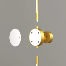 Load image into Gallery viewer, 2Pack Rechargeable Wall Lights Indoor Dimmable LED Battery Wall Lights Gold 100cm