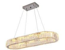 Load image into Gallery viewer, Chandelier Crystal Oval LED Pendant Light Modern Large Crystal 70cm (warm/cool white)