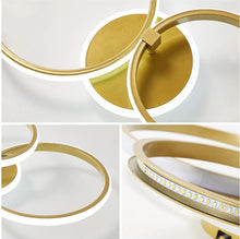 Load image into Gallery viewer, Ceiling Light White/Gold Round 42W Modern LED Ceiling Light Warm White
