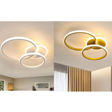 Load image into Gallery viewer, Ceiling Light White/Gold Round 42W Modern LED Ceiling Light Warm White