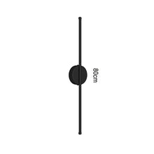Load image into Gallery viewer, Modern LED Wall Light Vertical/Horizontal Minimalist Lamp Black Wall Sconce 80/100cm 3 Color Lights