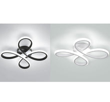 Load image into Gallery viewer, Modern LED Ceiling Light White/Black , 30W Ceiling Lamp Flower Ceiling Lighting Cool Light