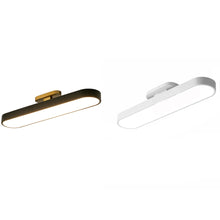 Load image into Gallery viewer, Flush Mount LED Ceiling Light Black/White with Remote Control 70cm Dimmable