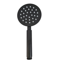 Load image into Gallery viewer, Shower Hand Round Black Matt Finish Handset 1.2m Shower Hose Handset Holder For Bath Tap