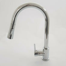 Load image into Gallery viewer, best pull out kitchen tap uk Kitchen Tap Chrome Finish 360° Swivel Kitchen Sink Faucet Pull Out Sprayer