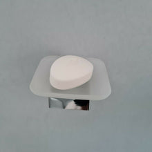 Load image into Gallery viewer, soap holder Modern Bathroom Soap Holder Glass Soap Chrome Dish & Holder Wall Mounted Accessory