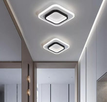 Load image into Gallery viewer, Modern LED Ceiling Lights Acrylic Square Ceiling Lamp Black Ceiling Lighting Fixture for Hallway Office Bedroom Kitchen Living Room Bedroom 24cm
