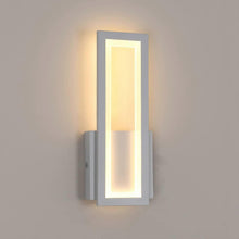 Load image into Gallery viewer, Wall Light Modern Iron Wall Sconce Wall Mounted Light 17W Bedside Lamp Rectangle Black/White
