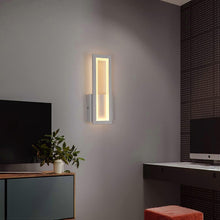Load image into Gallery viewer, Wall Light Modern Iron Wall Sconce Wall Mounted Light 17W Bedside Lamp Rectangle Black/White
