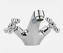 Load image into Gallery viewer, Basin Tap Classic Dual Handle Bathroom Basin Mixer Tap Chrome Finish
