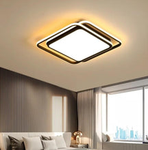 Load image into Gallery viewer, Modern LED Ceiling Lights Chandelier Room Decor Home Living Room Bedroom Dining Room Indoor Lamps Black 50 cm
