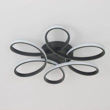 Load image into Gallery viewer, Modern Ceiling Light LED Semi Flush Mount Ceiling Fixture Black 43/74cm 3 Color Lights
