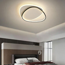 Load image into Gallery viewer, Modern LED Ceiling Light Black and White Flush Mount Fixture Cool White 46cm
