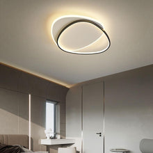 Load image into Gallery viewer, Modern LED Ceiling Light Black and White Flush Mount Fixture Cool White 46cm
