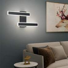 Load image into Gallery viewer, Modern LED Wall Lamp Black Indoor 32W Wall Sconce
