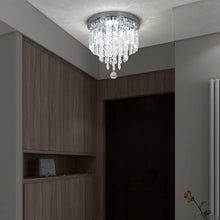 Load image into Gallery viewer, Modern LED Crystal Ceiling Lights Pendant Chandelier Lamp Cool White 28x25cm
