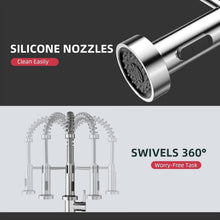 Load image into Gallery viewer, Kitchen Tap Brushed Nickel Sink Faucet Single Handle Single Hole Pull Down Mixer Tap
