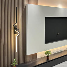 Load image into Gallery viewer, Wall Lights Minimalist Long Strip Wall Sconce LED Linear Wall Lamp Black 60/100cm
