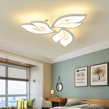 Load image into Gallery viewer, Bedroom LED Lights For Ceiling Flower Chandelier Flush Mount Ceiling Lamp Fixture Black/White 50cm
