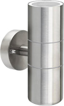 Load image into Gallery viewer, Outdoor Wall Light Silver Stainless Steel IP65 Up &amp; Down  – GU10
