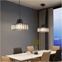 Load image into Gallery viewer, Nordic Crystal Pendant Lamp Black/Gold Glass Pendant Light Mini Modern Luxury E26
