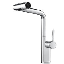 Load image into Gallery viewer, Kitchen Tap 5‑Mode Faucet Mixer Pull‑Out Spray 360 Swivel Brushed Nickel &amp; Chrome
