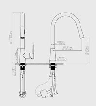 Load image into Gallery viewer, Pull-out Kitchen Tap Stainless Steel Chrome Faucet Single Lever

