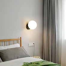 Load image into Gallery viewer, Modern Wall Light Gold/Black Wall Lamp Indoor Ball Lamp Shade GU10
