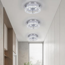 Load image into Gallery viewer, Chandelier Silver Modern LED Crystal Flush Mount Changeable 30cm

