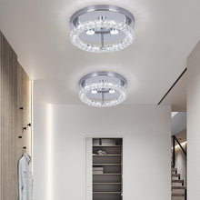 Load image into Gallery viewer, Chandelier Silver Modern LED Crystal Flush Mount Changeable 30cm

