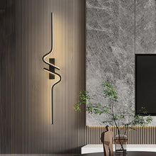 Load image into Gallery viewer, Wall Lights Minimalist Long Strip Wall Sconce LED Linear Wall Lamp Black 60/100cm
