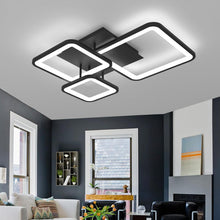 Load image into Gallery viewer, LED Ceiling Light With Remote Control Square Ceiling Light Dimmable 55cm Black 4 Color Lights
